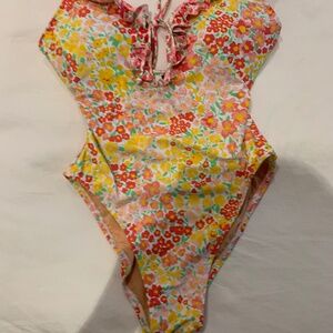 J Crew Ruffle Swimsuit